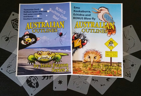 Australian Outlines Series 1 & 2 - Looney Bin Products 