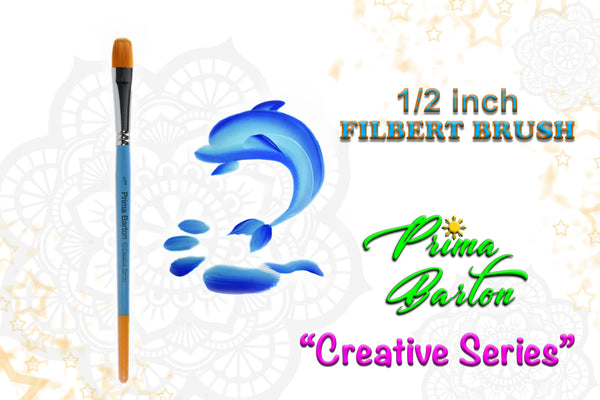 Prima Barton Brushes<br />1/2" Filbert - Looney Bin Products 