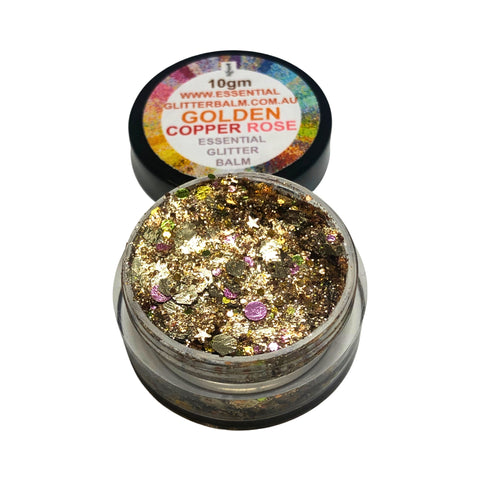 Essential Glitter Balm - GOLDEN COPPER ROSE