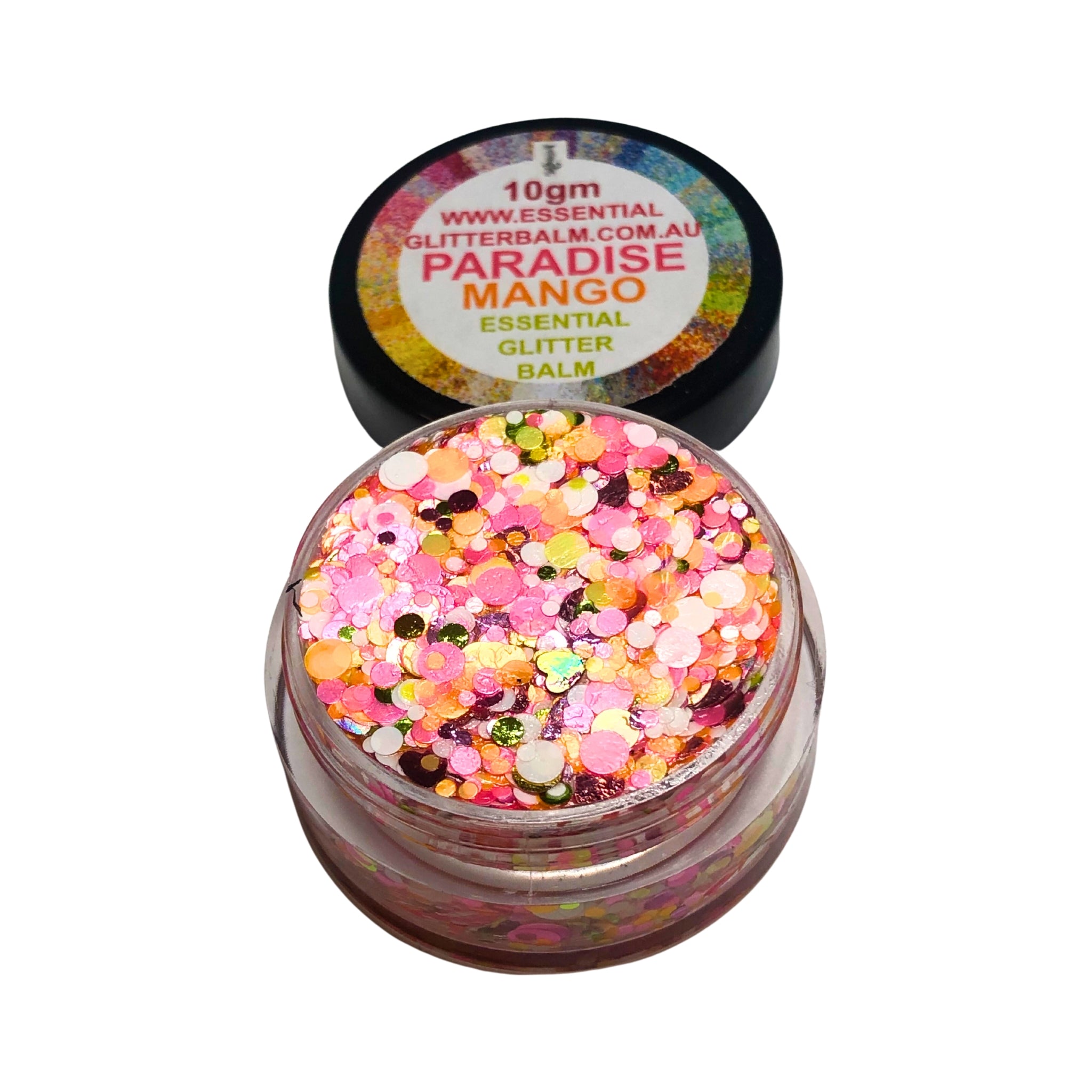Essential Glitter Balm - PARADISE MANGO (UV Reactive)