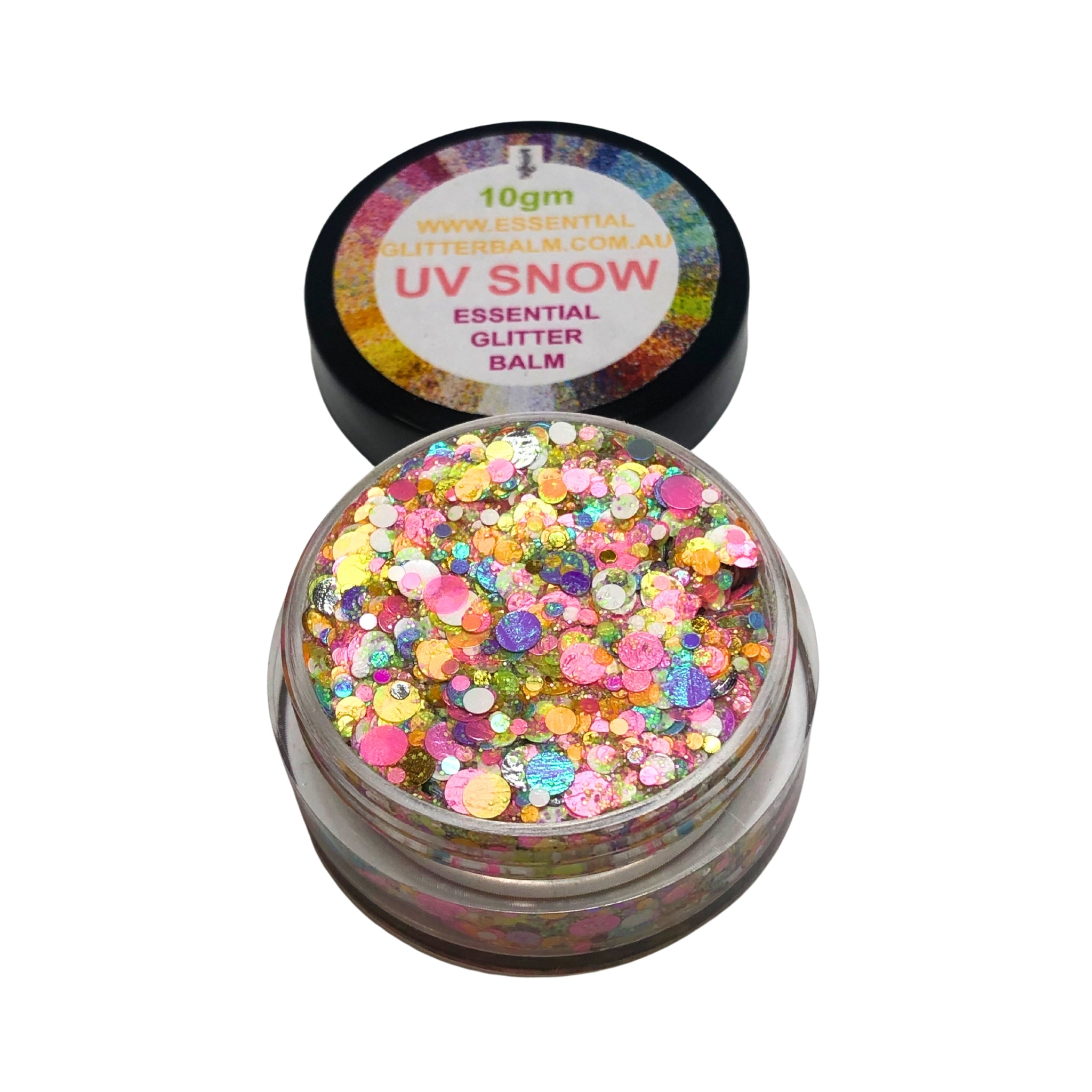Essential Glitter Balm - SNOW (UV Reactive)