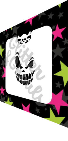 Glitter & Ghouls Stencils SCARY FACE MINI 6.5 x 6.5cm