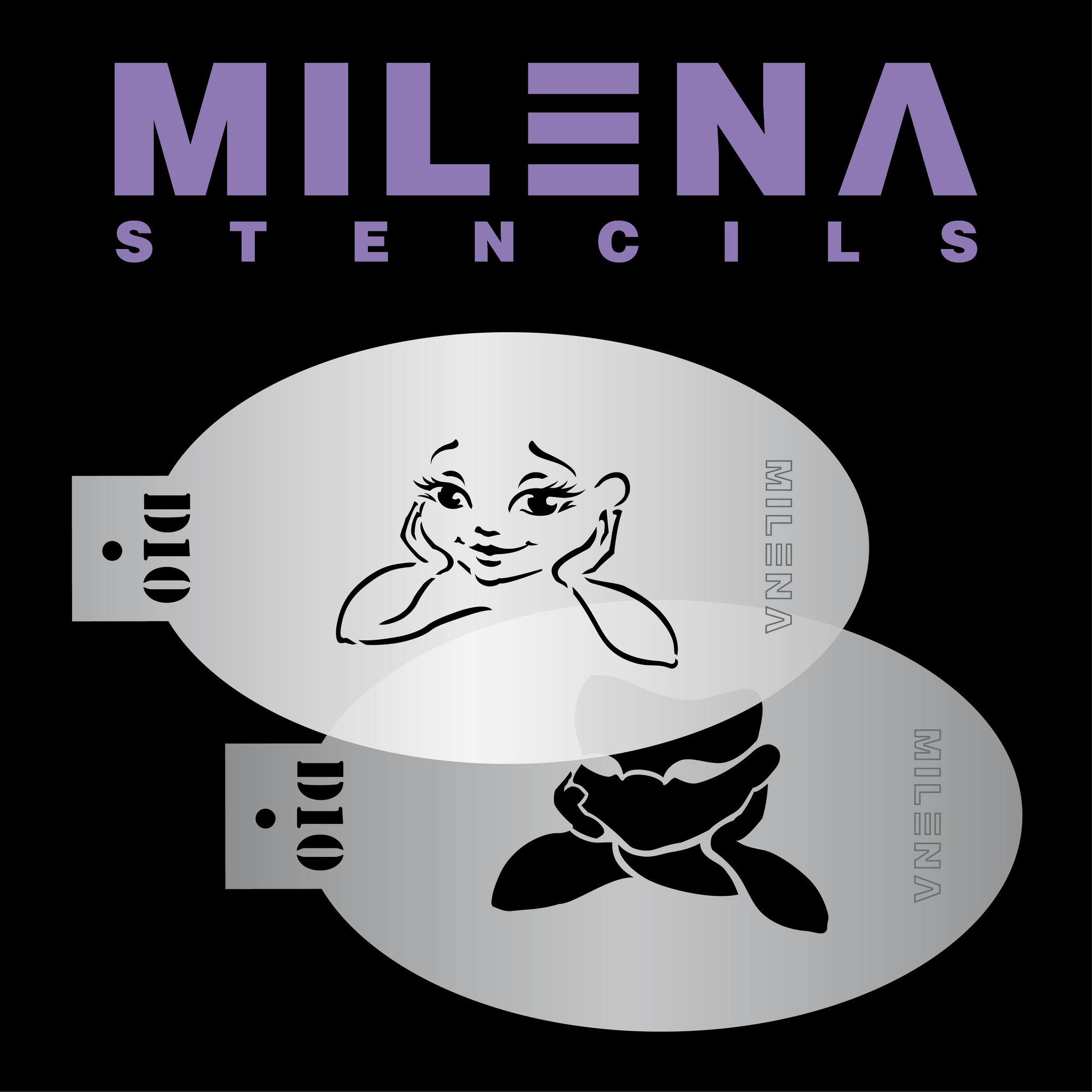 Milena Stencil D10 - Girl with open Eyes