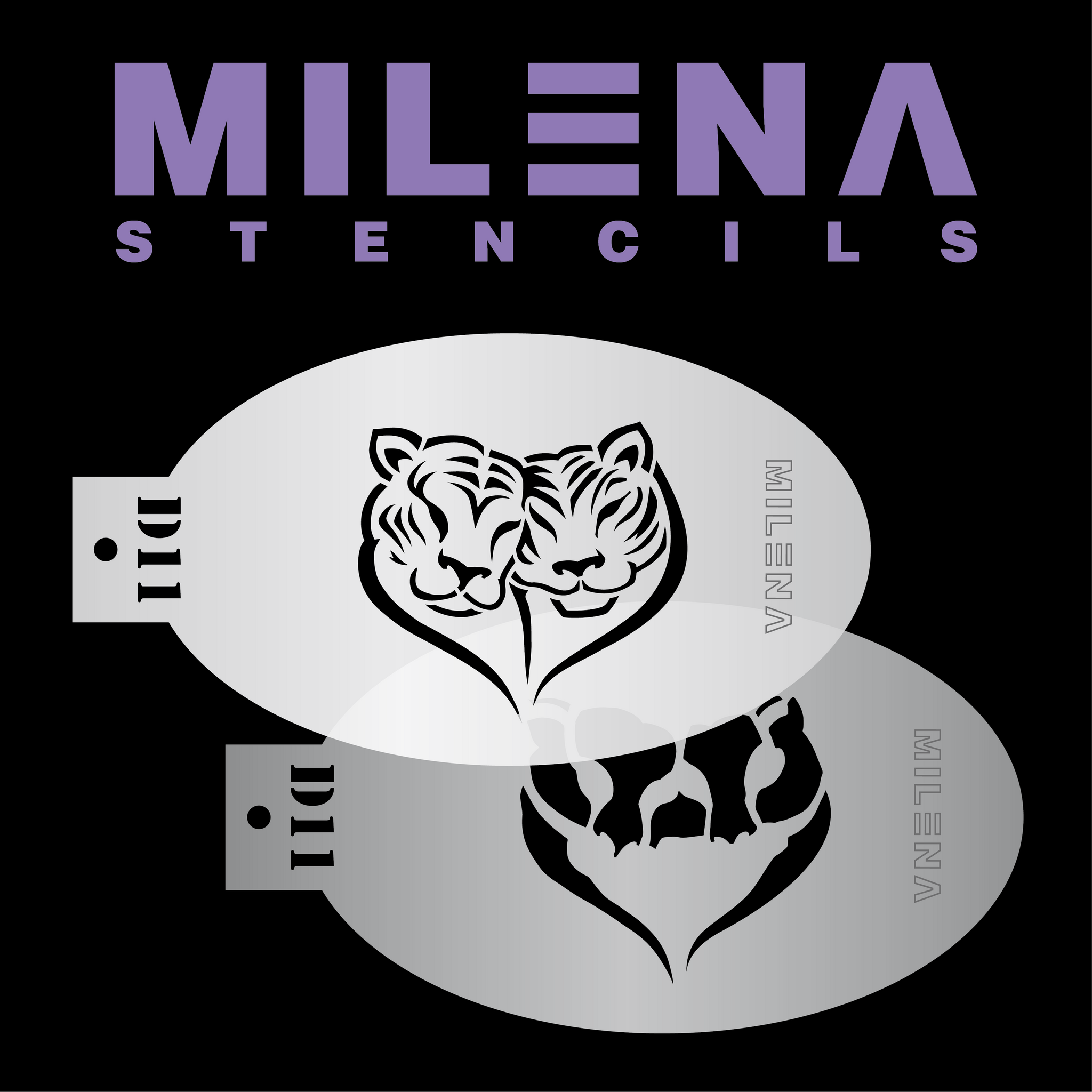 Milena Stencil D11 - Tiger Heart