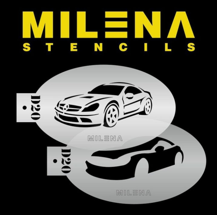 Milena Stencil D20 - Sports Car
