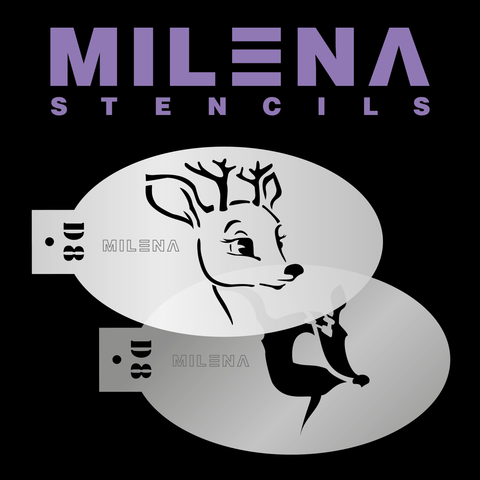 Milena Stencil D8 - Reindeer