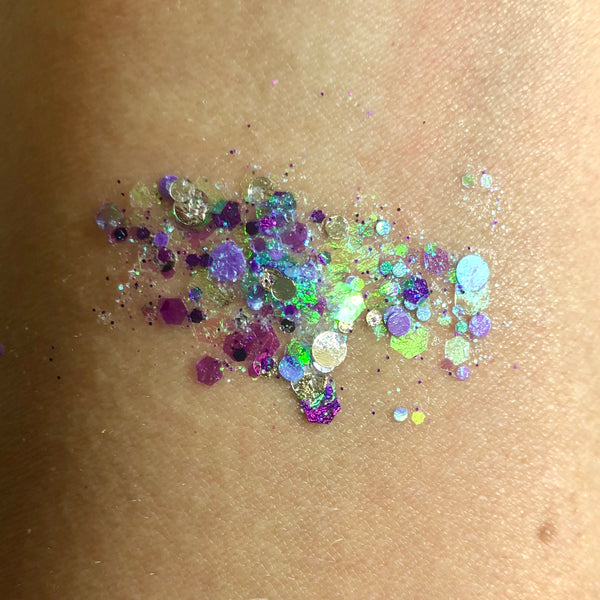Essential Glitter Balm - ICED LAVENDER - Looney Bin Products 