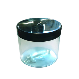 250ml Water Jar Clear with Black Lid