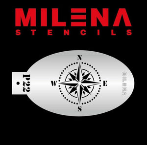 Milena Stencil P22 - Compass