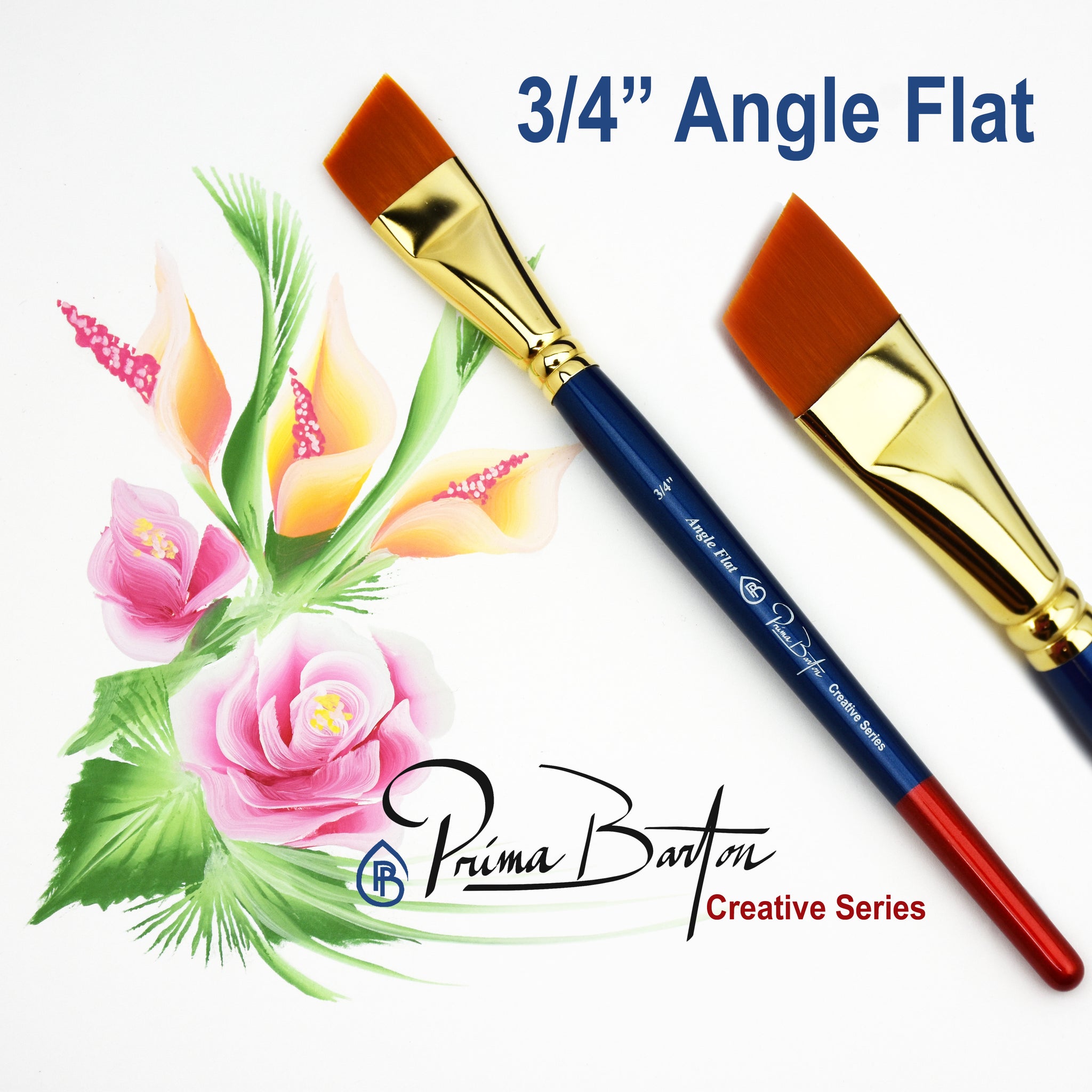 Prima Barton Brushes<br />NEW 3/4" Angle - Looney Bin Products 