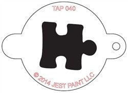 TAP Face Painting Stencil 040 Puzzle Piece - Looney Bin Products 