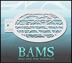 BAM Stencil 1033 Branches Behind Bars - Looney Bin Products 