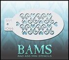 BAM Stencil 1044 Trellis and Hearts - Looney Bin Products 