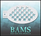 BAM Stencil 1012 Hounds Tooth - Looney Bin Products 